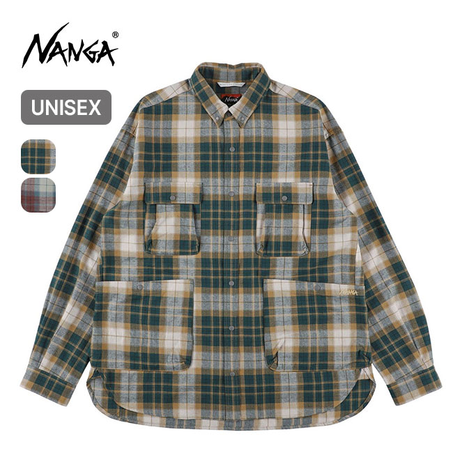 NANGA ナンガ フェードタータンチェックキャンプシャツ