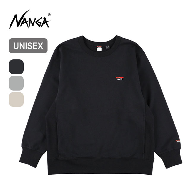 NANGA ナンガ エコハイブリッドミニボックスロゴエンブロイダリースウェットシャツ