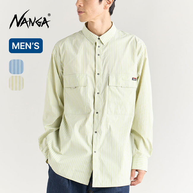 NANGA ナンガ マルチストライプW PKボックスシャツ