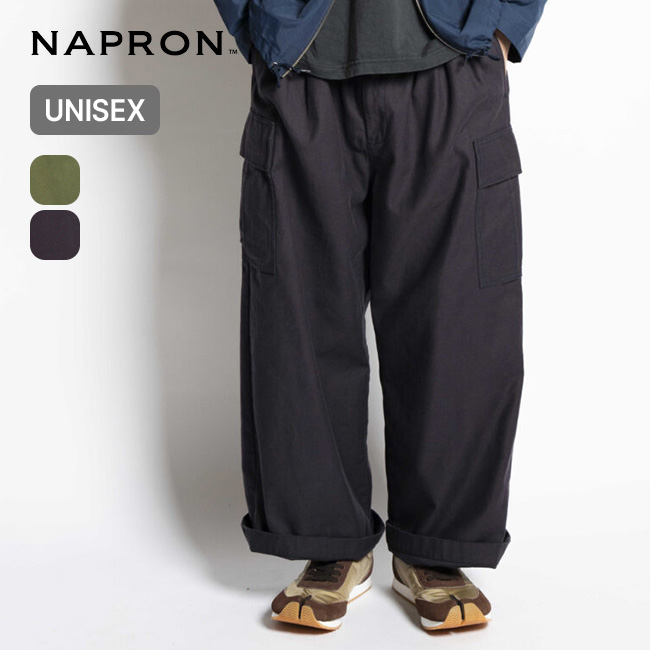 NAPRON ナプロン ワイドカーゴモンペ