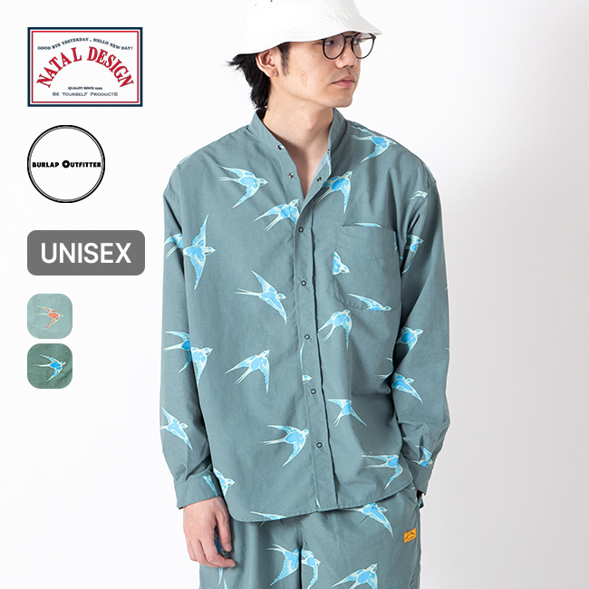 NATAL DESIGN×BURLAP OUTFITTER ネイタルデザイン×バーラップアウトフィッター ホームバウンドバンドカラーシャツ