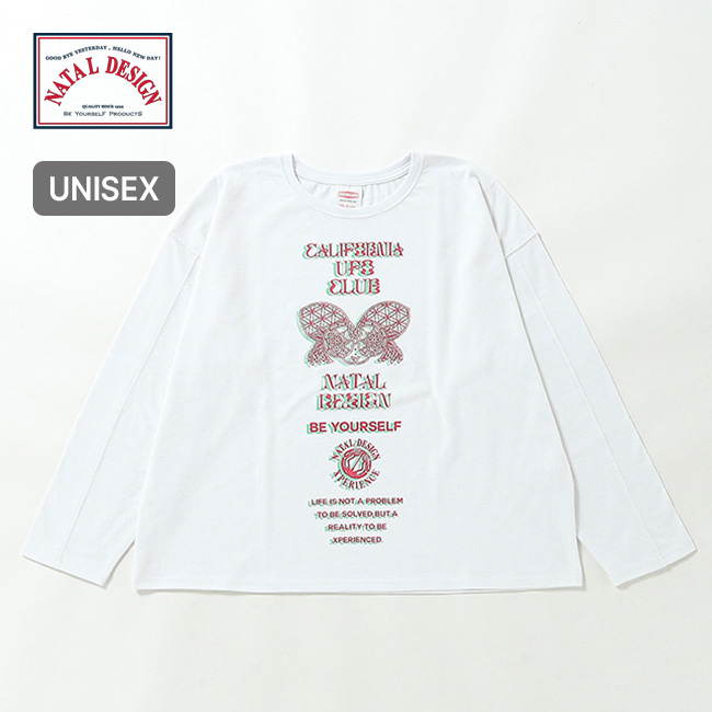 NATAL DESIGN ネイタルデザイン UFOクラブマルチプリントL/SヘンプTEE