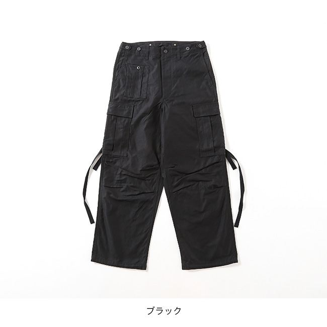 NIGEL CABOURN ナイジェルケーボン アーミーカーゴパンツ(30 ブラック