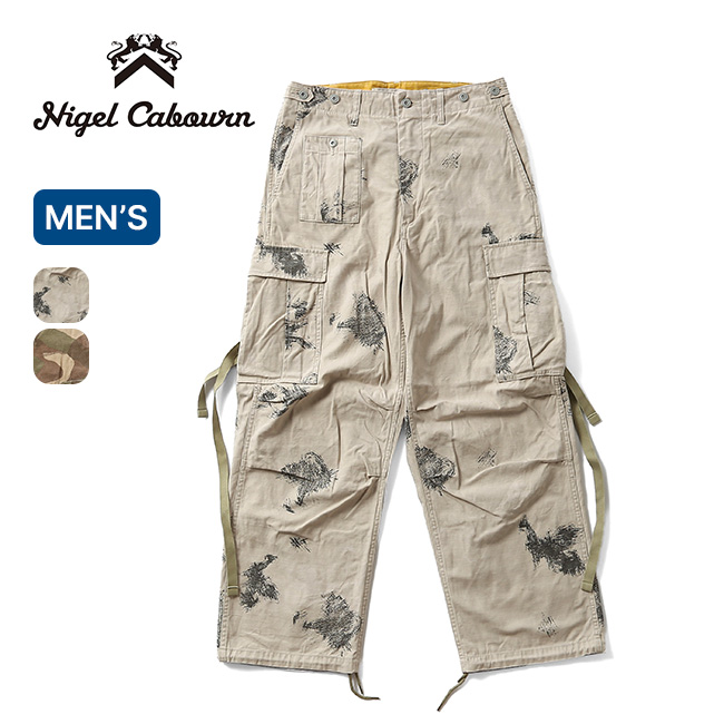 NIGEL CABOURN ナイジェルケーボン アーミーカーゴパンツフェイドカモ