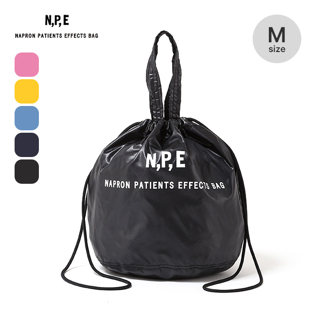 N.P.E NAPRON PATIENTS EFFECTS BAG エヌピーイーナプロンペイシェントエフェクトバッグ ペットボトルリサイクリングパッカブルペイシェントバッグ M
