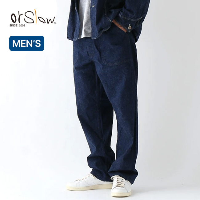 orslow オアスロウ USネイビーユーティリティデニムパンツ メンズ