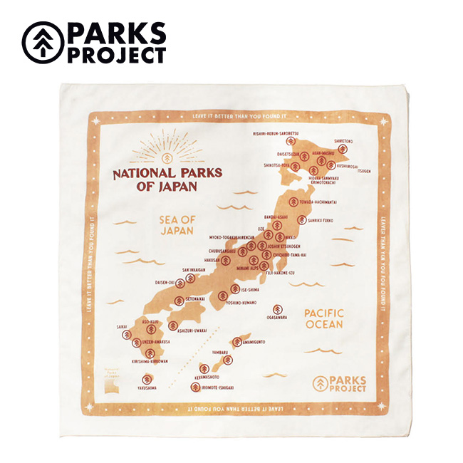 PARKS PROJECT パークスプロジェクト ジャパンマップバンダナ