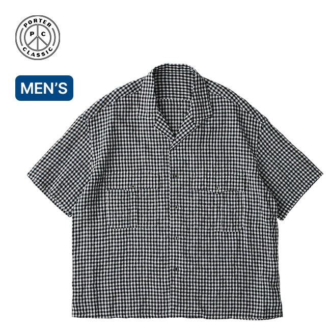 Porter Classic ポータークラシック ケルアックリネンギンガムチェックシャツ