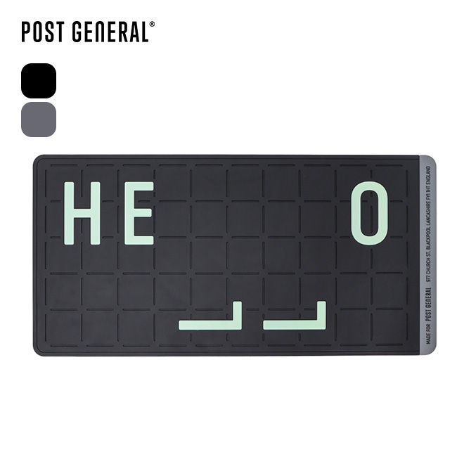 POST GENERAL ポストジェネラル ラバールミナスドアマット ハロー