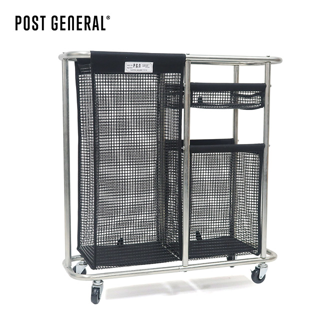 POST GENERAL ポストジェネラル インダストリアルメッシュランドリーワゴン