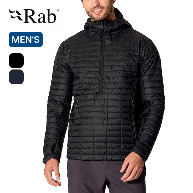 Rab ラブ マイクロライタープルオーバーフーディ メンズ