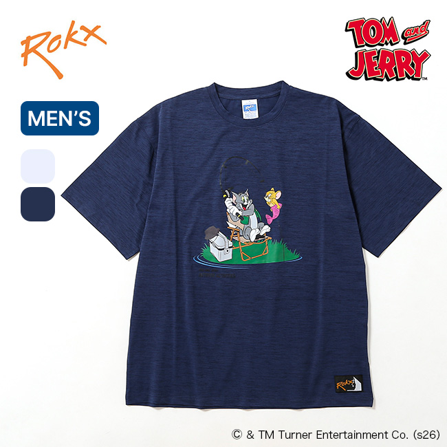 ROKX×Tom＆Jerry ロックス×トム＆ジェリー フィッシングTEE