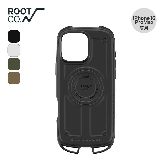 ROOT CO. ルートコー グラビティショックレジストケース ラギット(iPhone16ProMax専用)