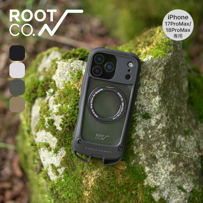 ROOT CO. ルートコー グラビティショックレジストケースHold Plus.(iPhone17ProMax/18ProMax専用)