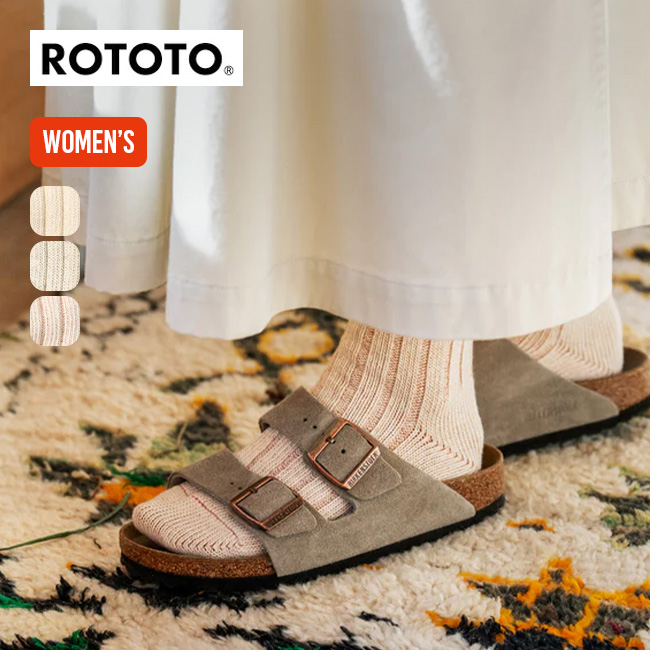 ROTOTO ロトト オーガニックコットンワイドリブソックス