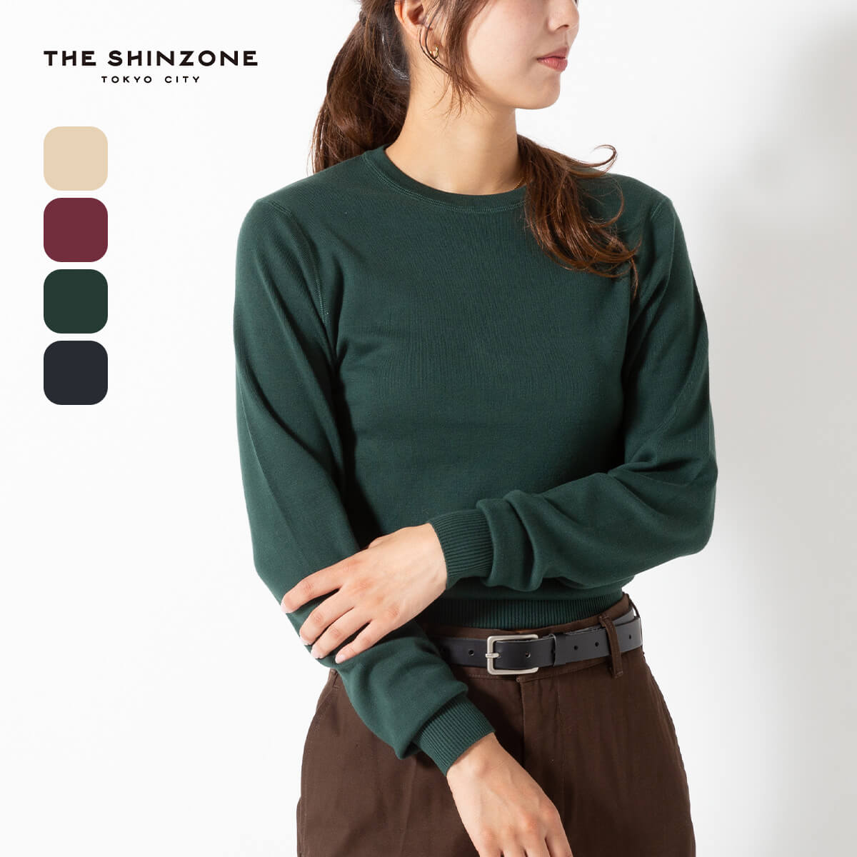 THE SHINZONE ザ シンゾーン エブリデイニット(F0 エクリュ): SUNDAY