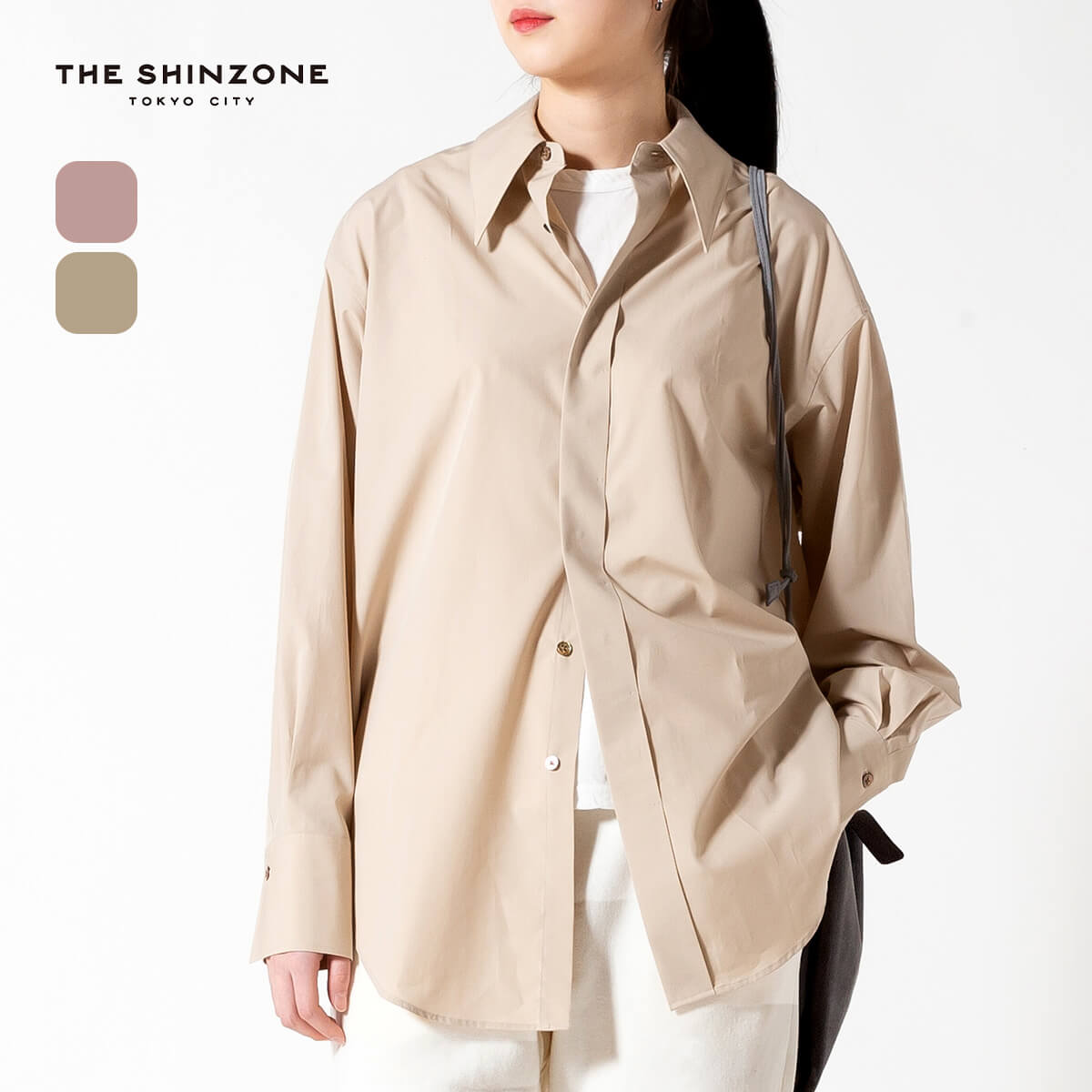 THE SHINZONE ザ シンゾーン ポインテッドカラーシャツ