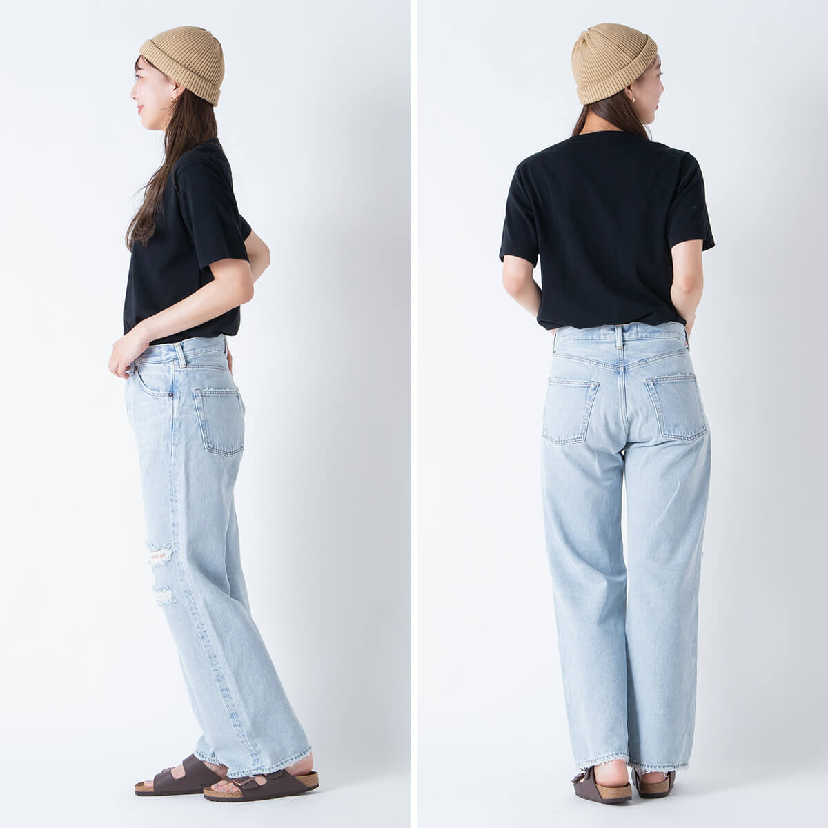 THE SHINZONE ザ シンゾーン ニューヨーカーデニムパンツ(ダメージド