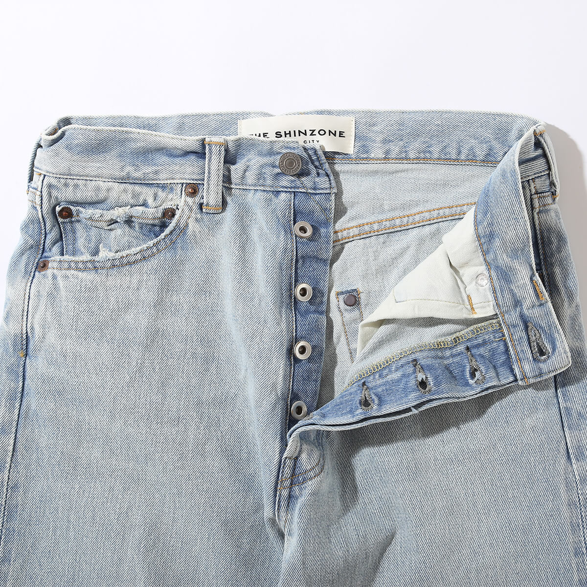 THE SHINZONE ザ シンゾーン ニューヨーカーデニムパンツ(ダメージド