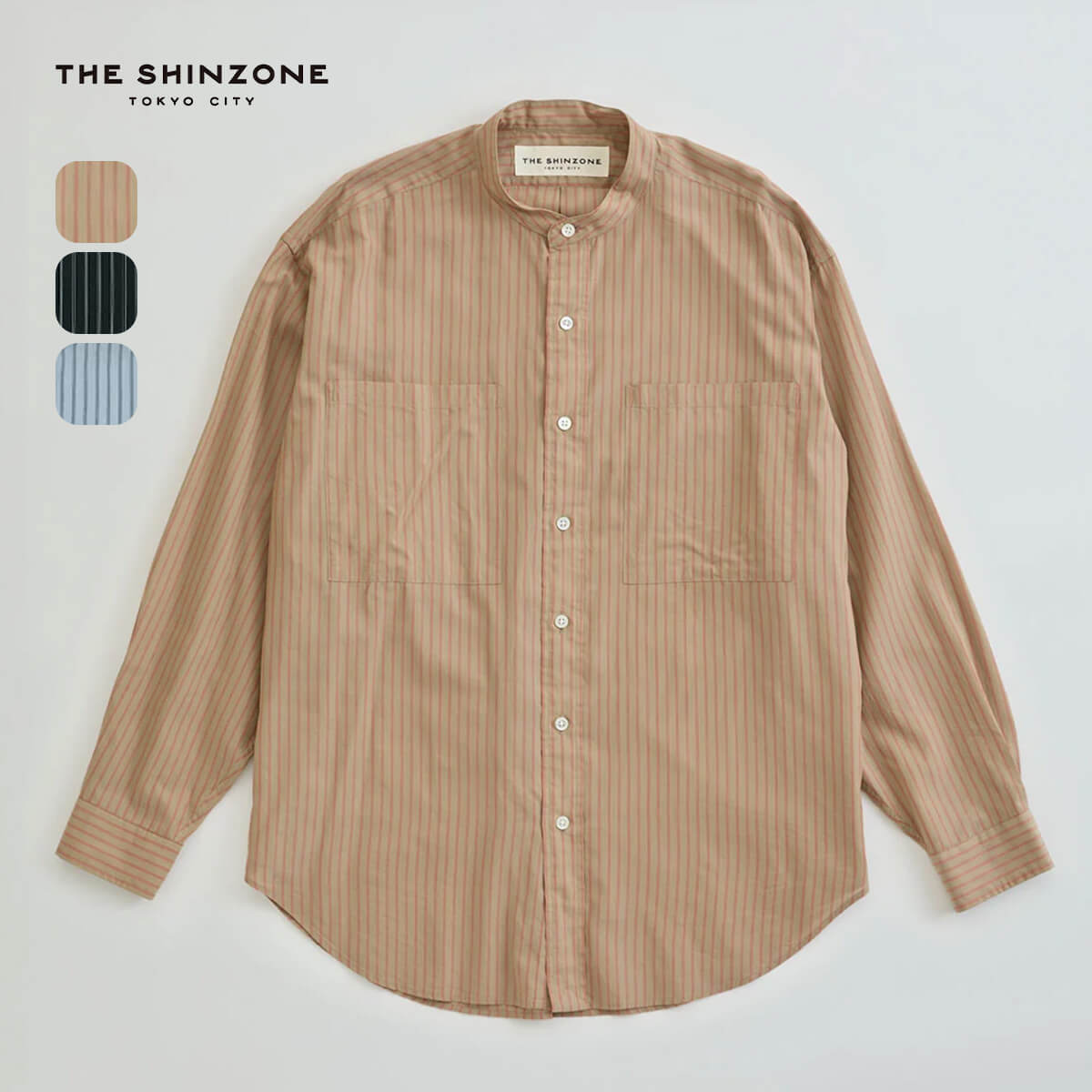 THE SHINZONE ザ シンゾーン スタンドカラーダディシャツ