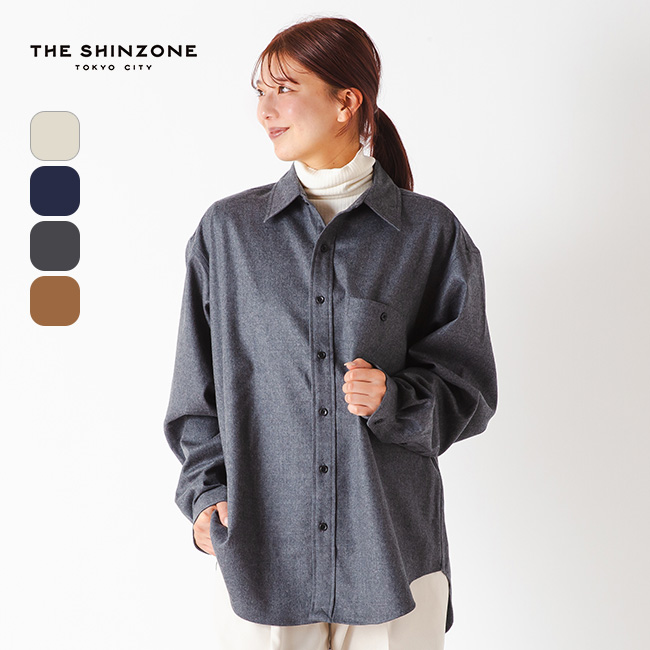 THE SHINZONE ザ シンゾーン ウールダディシャツ