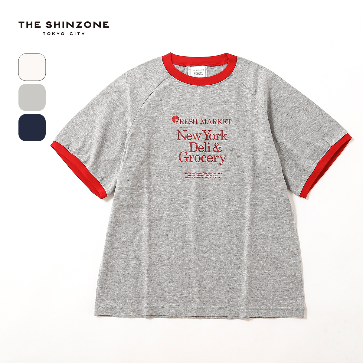 THE SHINZONE ザ シンゾーン フレッシュマーケットリンガーTEE