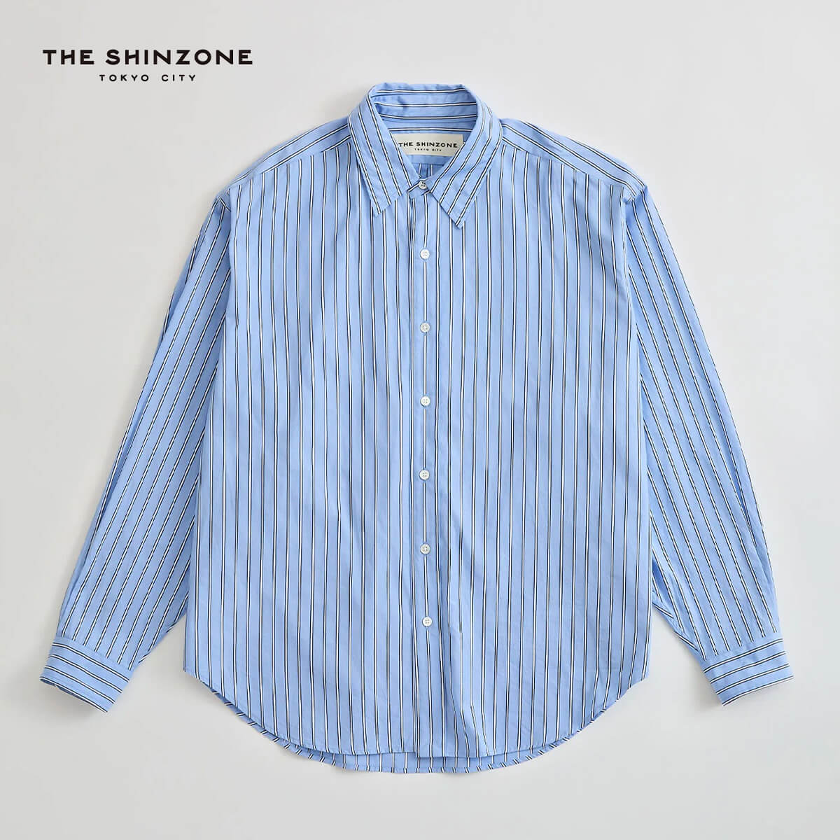 THE SHINZONE ザ シンゾーン ストライプドアンクルシャツ