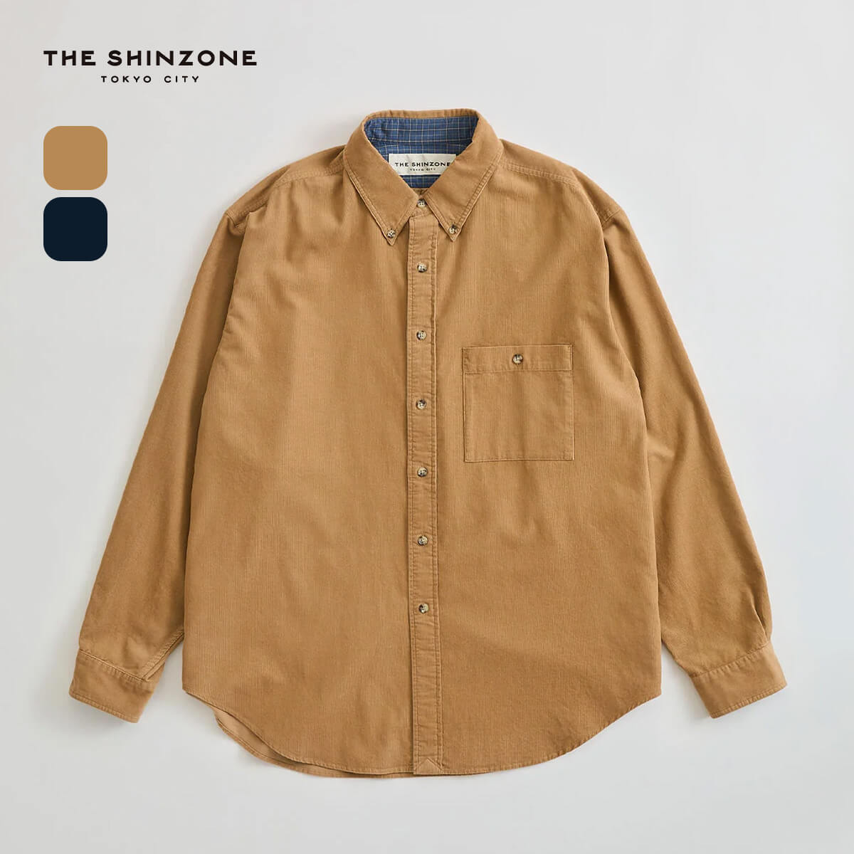 THE SHINZONE ザ シンゾーン ウォッシュドコーデュロイシャツ
