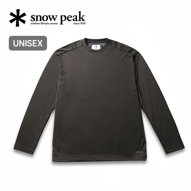 snow peak スノーピーク インセクトシールドメッシュL/S Tシャツ