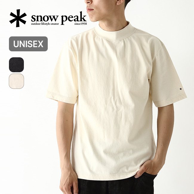 snow peak スノーピーク リサイクルコットンモックネックTシャツ