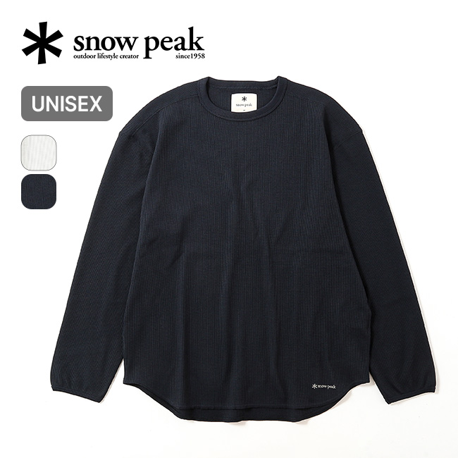 snow peak スノーピーク ドライワッフルL/S Tシャツ