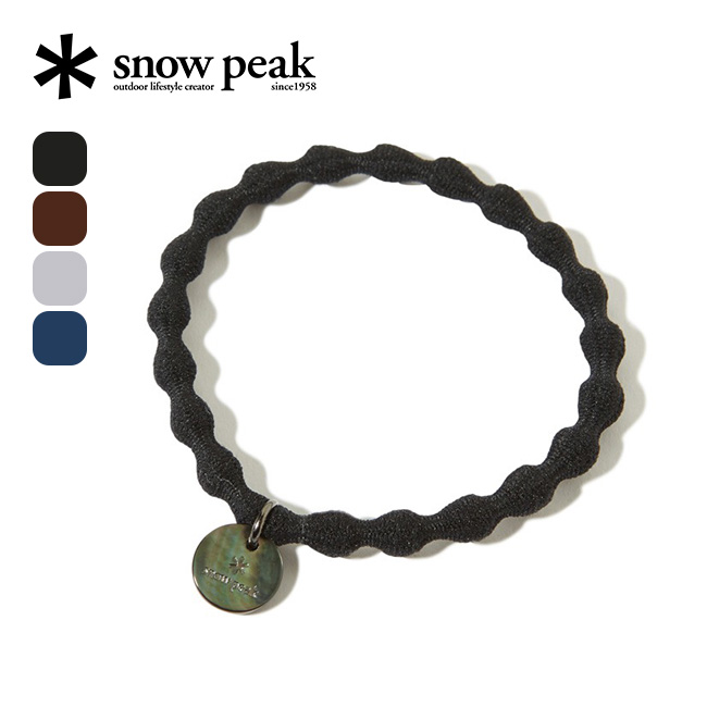 snow peak スノーピーク ロゴチャームヘアタイ