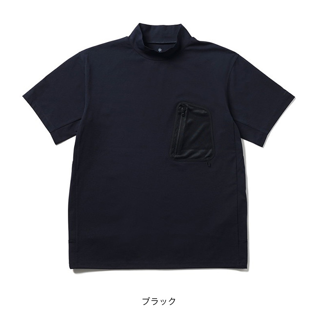 snow peak スノーピーク ウォーターアクティブTシャツ(M ブラック 
