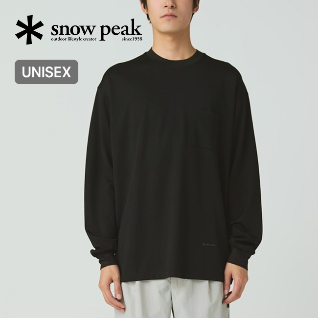 snow peak スノーピーク ハイブリッドウールメッシュL/S Tシャツ