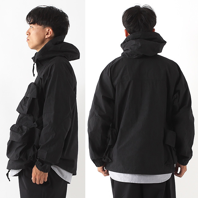 snow peak スノーピーク インディゴC/Nパーカ(M ブラック): SUNDAY