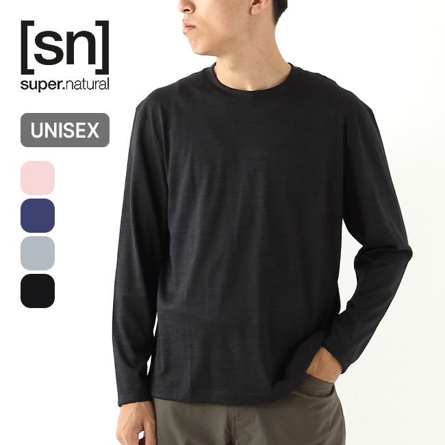 super.natural スーパーナチュラル JP140エブリデイ ロングスリーブTシャツ ユニセックス