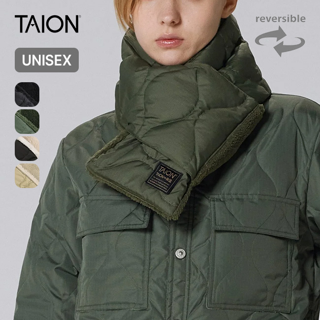 TAION タイオン ミリタリーリバーシブルダウンマフラー