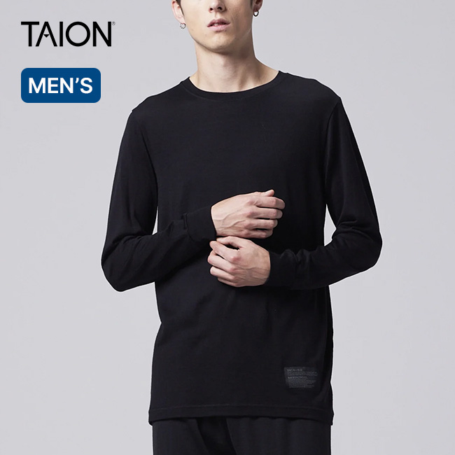 TAION タイオン メリノウールアンダーウェアロングスリーブTシャツ メンズ