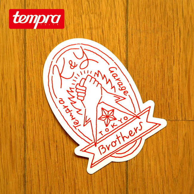 tempra cycle テンプラサイクル K＆Yテンプラガレージブラザーズ ステッカー