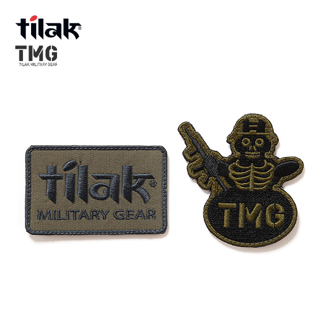 Tilak Military Gear ティラックミリタリーギア TMG&スノーマンワッペン2ピーシイズインワンセット