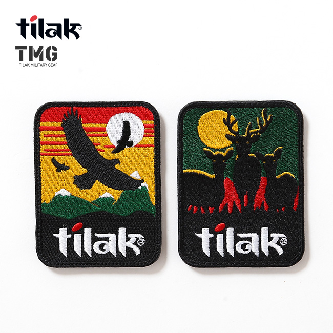 Tilak Military Gear ティラックミリタリーギア TMG ディア&イーグルワッペン2ピーシイズインワンセット