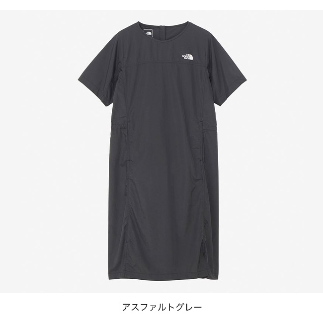 【美品】THE NORTH FACE カルカワンピース L アスファルトグレー THE NORTH FACE ザ・ノース・フェイス レディース 半袖