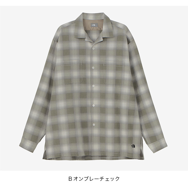 THE NORTH FACE ノースフェイス L/Sウーリーチェックシャツ ユニ