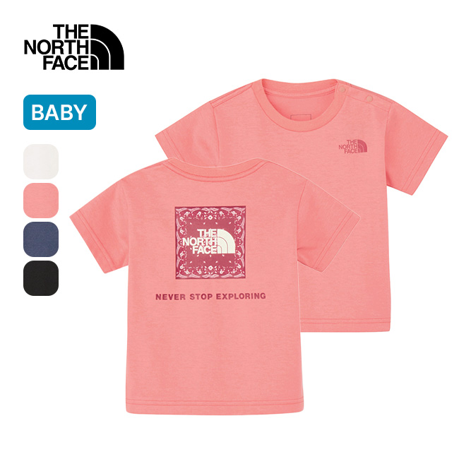 THE NORTH FACE ノースフェイス S/SバンダナスクエアロゴTee【ベビー】