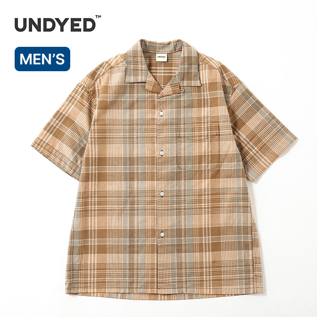 UNDYED アンダイド マドラスチェックS/Sシャツ