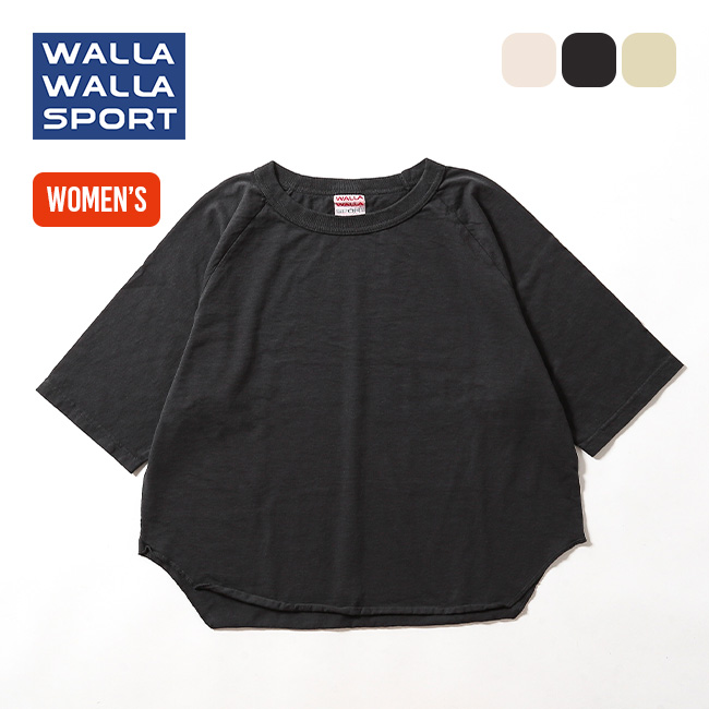 WALLA WALLA SPORT ワラワラスポーツ 1/2ルーズベースボールTEE【ウィメンズ】