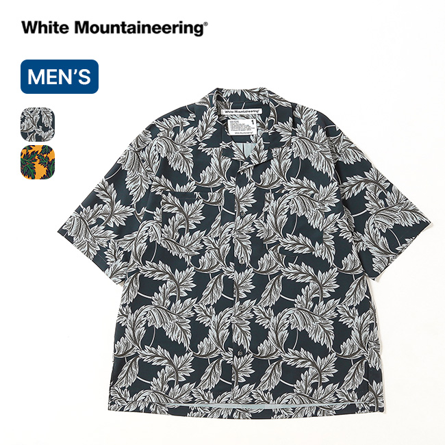 White Mountaineering ホワイトマウンテニアリング ボタニカルパターンオープンカラーシャツ