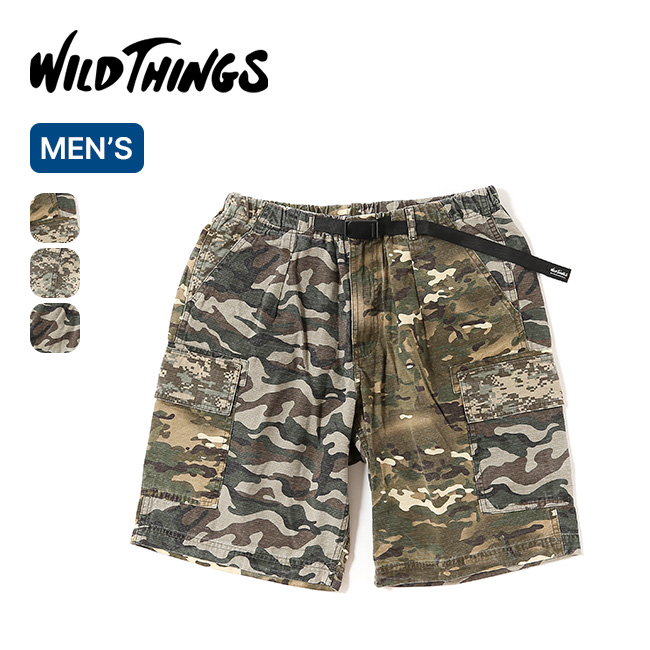 WILD THINGS ワイルドシングス カモリップショーツ(M クレイジーカモ 