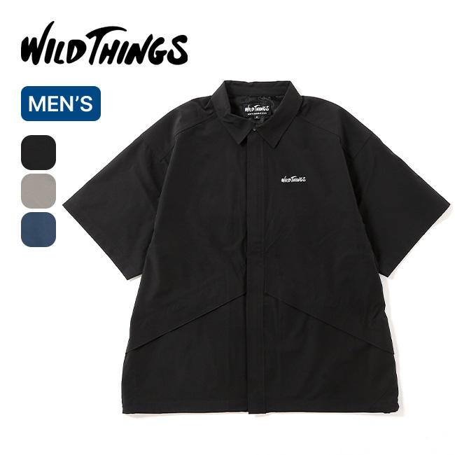 WILD THINGS ワイルドシングス イラスティックナイロンデナリシャツ