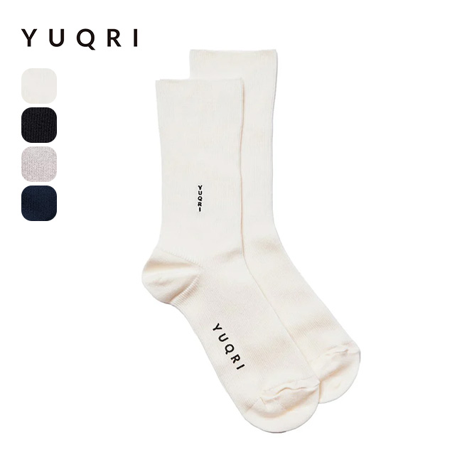 YUQRI ユクリ シルキーリブクルーサイズレス